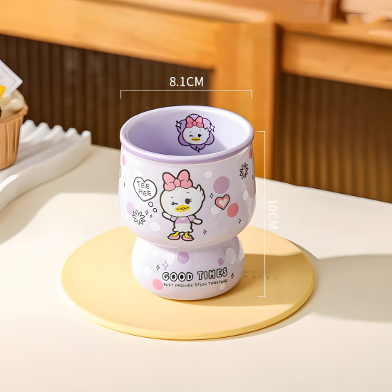 Porcelain Mug 320ml Set 4 Pcs